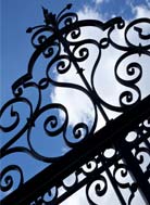 wrought iron gate